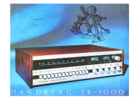 Tandberg TR-1000 - Brochure 